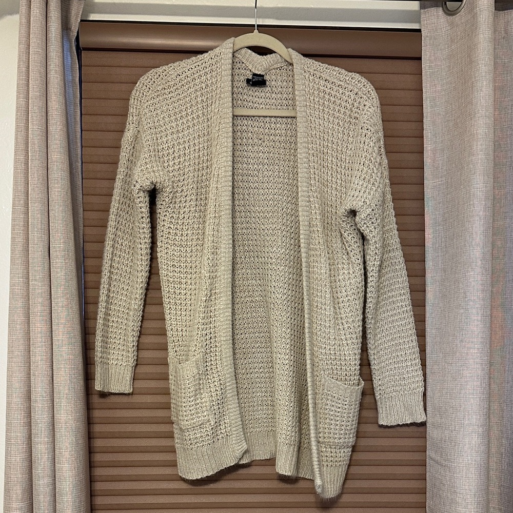 Women's Cream Knit Cardigan Sweater